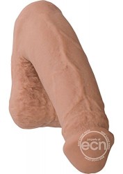 Doc Johnson Pack It Lite Comfortable Wearable Phthalate-Free Body-Safe Non Vibrating Antibacterial Sil-A-Gel UR3 Skin Realistic Dildo Dong 4.8 Inch (Brown)
