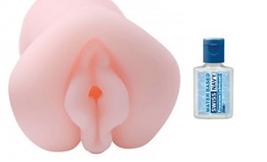 Sexflesh Vaginal Male Masturbator Stroker with Swiss Navy 20MlLube Bundle