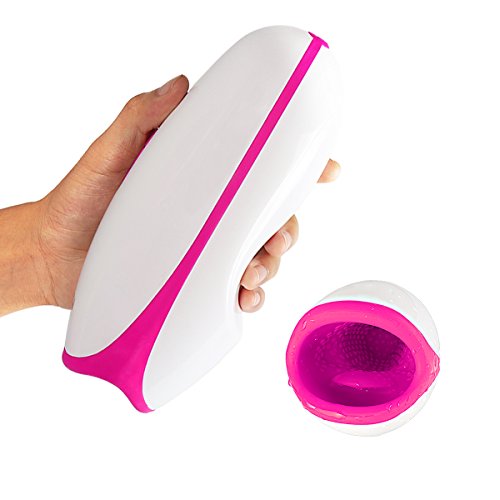 Oral Masturbator Cup, Fovel 10 Vibrations 5 Thrusting Sucking Patterns Electric Male Masturbation Cup Automatic Heating Men Stroker Mouth Sucker Sex Toys USB Rechargeable Waterproof