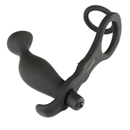 Romi Erection Enhancing Cock Ring and Special Anal Plug Vibrator Combo – Vibrating Prostate Massager Anal Sex Toy for Men